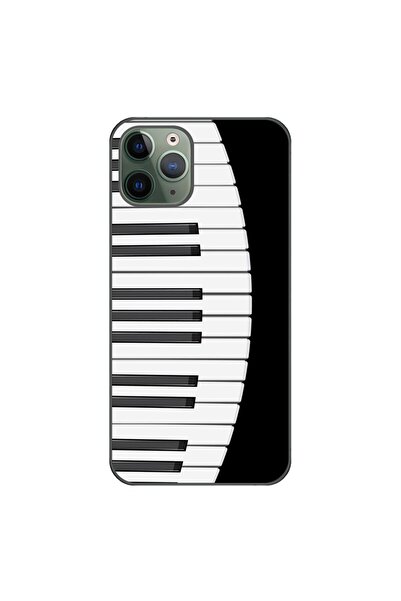 OEM Husa compatibila cu Apple iPhone 11 Pro Max Silicon Gel Tpu Model Piano Keys