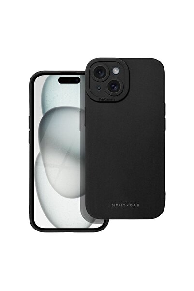 roar Θήκη Σιλικόνης Luna Apple iPhone 15 Μαύρο