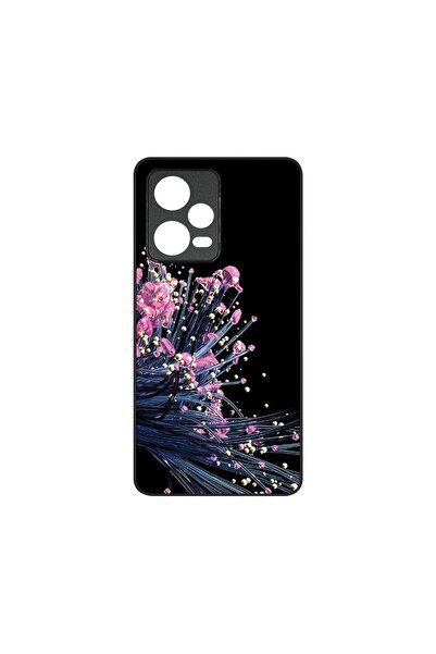 bestcase Тънък стъклен калъф, съвместим с Xiaomi Redmi Note 12 5G, светещи ел...