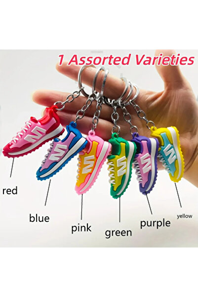 Choice 6pcs 6pc/1pcs Shoe Keychains For Men Mini Cute Cool Sneaker Keychain P...