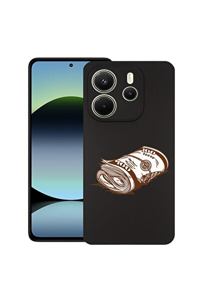 bestcase Калъф за Xiaomi Redmi Note 14, Money, Тънък силиконов 0.8ММ, Противо...