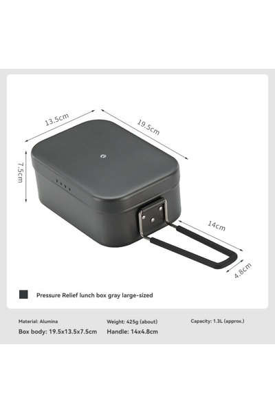 Choice1 H-2013 CAMPINGMOON Aluminum Oxide Portable Lunch Box, Open Flame Heat...