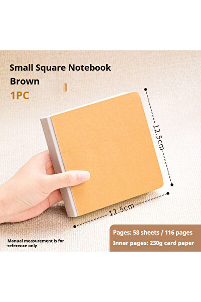 Choice3 Brown 12.5cm Borrence 58Sheets Drawing Notebook Sketchbook Handheld 2...