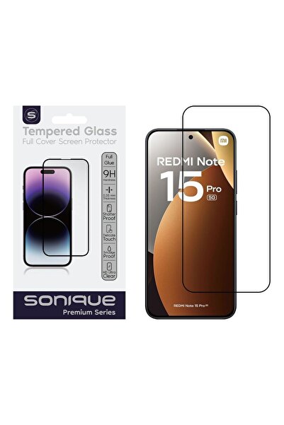 Sonique Hardy Glass Premium Series HD Full Cover 9H Xiaomi Redmi Note 15 Pro ...