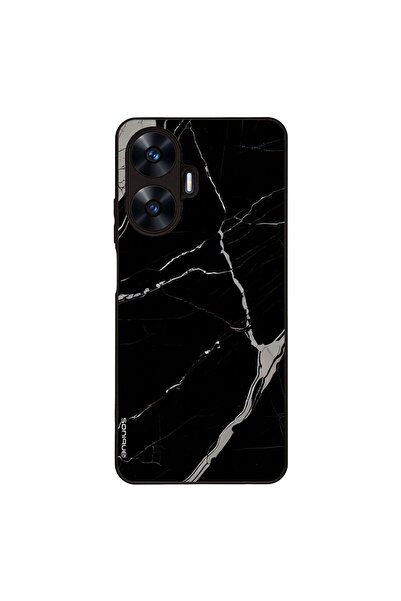 Sonique Θήκη Marble Series για Realme C55 Μαύρο