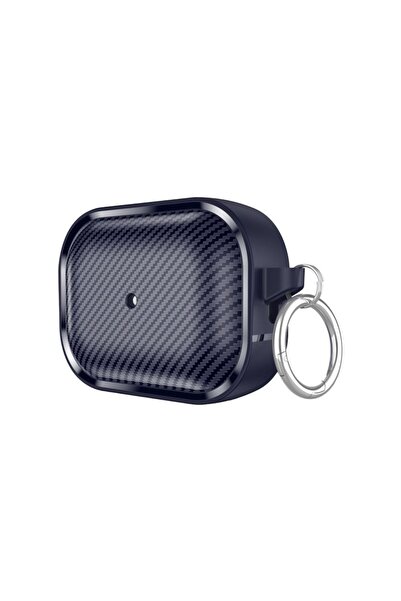 Sonique Θήκη Σιλικόνης Carbon Brushed για AirPods Pro 2 Μπλε Σκούρο