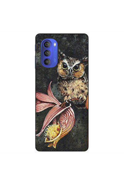 OEM compatibila cu Motorola Moto G51 5G Silicon Gel Tpu Model Owl Painted