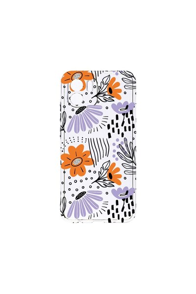 bestcase Прозрачен силиконов калъф 2ММ, съвместим с Xiaomi Redmi A1, Цветя - ...