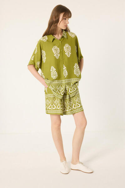 Touché Privé Viscose Shirt Shorts Set
