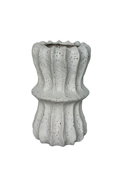 MirageBotanics Cream Nordic Style Gray Color Bohemian Ceramic 15x13 cm Cube V...