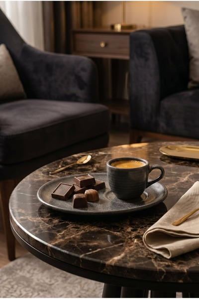 Bonna Porcelain Hornfels Ripple Coffee Cup 100 Cc-Coffee Cup-Espresso Cup-Sin...