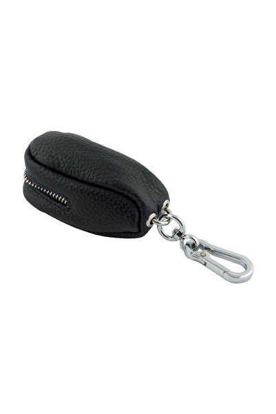 ButicCochet Key holder, made of genuine leather, 11x5 cm, Black - PR263