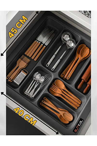 almital mobilya aksesuarları furniture accessories 40x45 Antrasit Çekmece İçi...