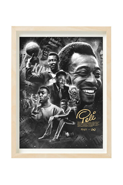Boomah Accessories Pele Brazil Legend Autographed Poster with Frame 30x40cm