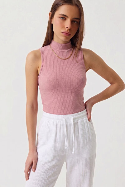 QBZ Zero Sleeve Fishing Collar Camisole T-Shirt