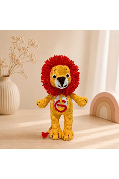 Masal Gurumi TARAFTAR GALATASARAY ASLAN AMİGURUMİ OYUNCAK HEDİYELİK