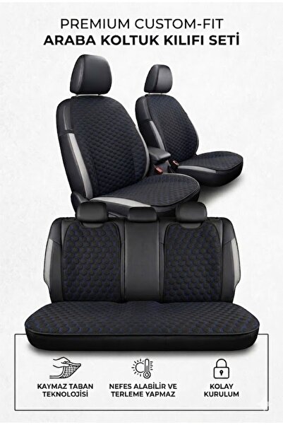 ER-AY OTO TEKSTİL Renault Duster Compatible Car Seat Cover Cushion Set - Non-...