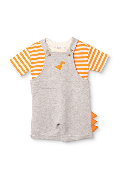 ebebek Hello Baby HelloBaby Erkek Bebek Şort Salopet-Tshirt Düğmeli Bisiklet ...