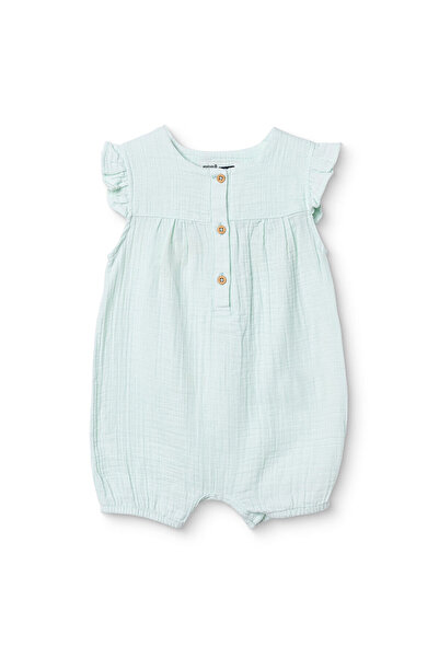 ebebek Hello Baby HelloBaby Kız Bebek Kısa Tulum Çıtçıtlı Bisiklet Yaka Kısa ...