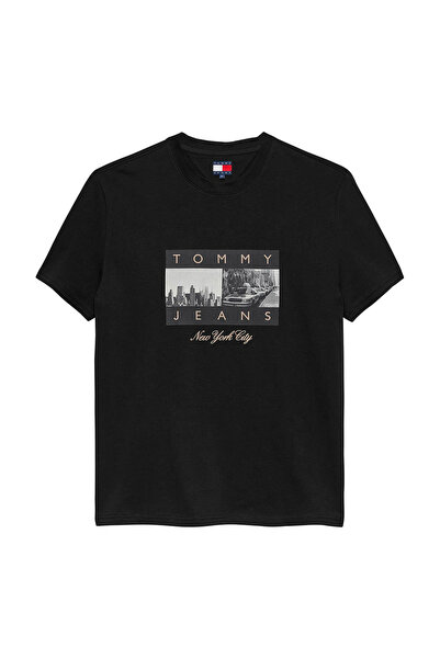 Tommy Hilfiger Bărbați& # x27;s Tricou cu mânecă scurtă, cu imprimeu foto, ti...