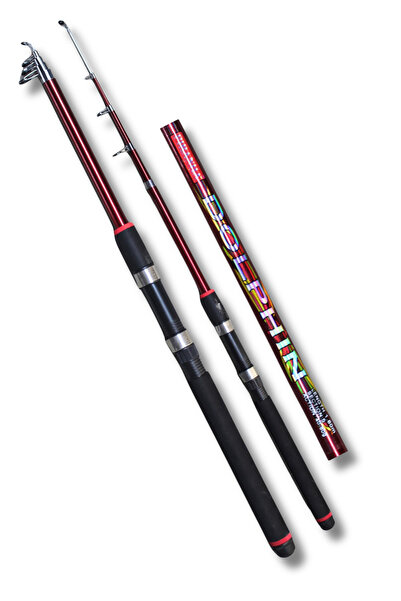 Piranha Dolphin 50-150 Aksiyon Kırmızı 1.65m Fiber Teleskopik Kamış