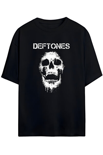 Grafftee Clothing Tricou unisex din bumbac premium cu imprimeu special Deftones