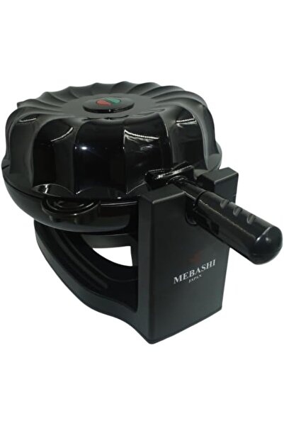 MEBASHI Cake Maker, Black, Non-Stick Cooking Plates,(1600W) Rotary Feature (M...