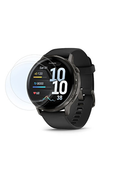 Phonextra واقي شاشة نانو 9H متوافق مع جهاز Garmin Venu 4 مقاس 45 ملم، قطعتان،...