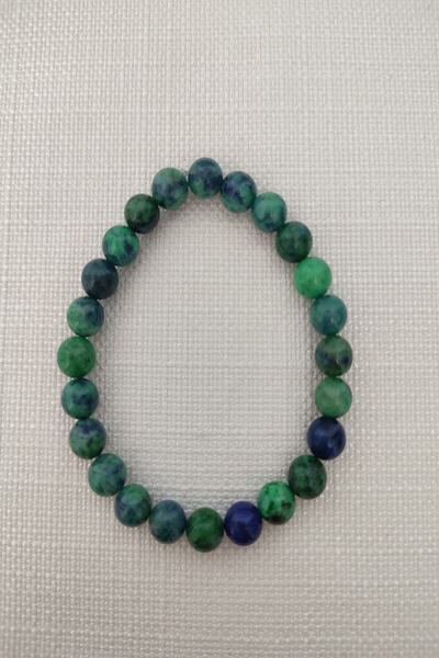 LADIN DOGALTAŞ Certified Blue Agate Series Natural Stone 8 Mm