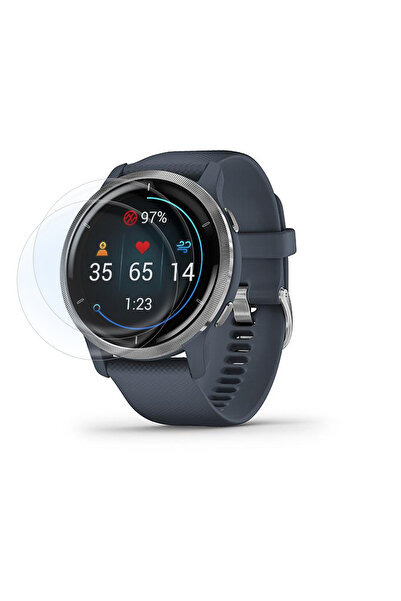 Phonextra واقي شاشة نانو 9H متوافق مع جهاز Garmin Venu 2 مقاس 45 ملم، قطعتين،...