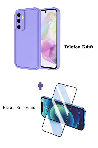Fuchsia Samsung Galaxy A17 5G ile Uyumlu Viera Darbe Emici Silikon Kılıf + Se...