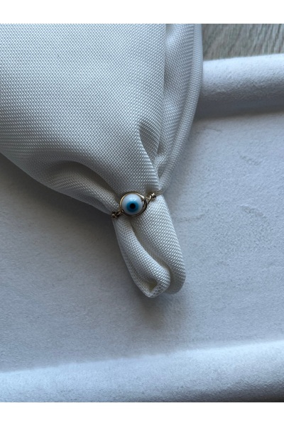 Pel Design Nazar Beaded Wire Ring Handmade