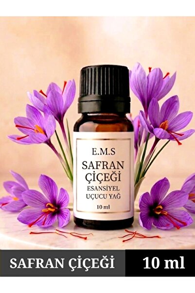 E.M.S AVM SAFRAN ÇİÇEĞİ Esansiyel Uçucu Yağ Buhurdanlık Yağı Difüzör Esansı O...