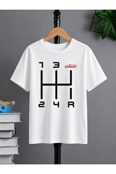 VODEXA Tricou oversize unisex cu imprimeu GEAR, 100% bumbac, croială conforta...