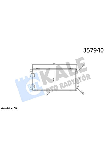 SHOPİARE KLİMA RADYATÖRÜ TOYOTA COROLLA 1.4 1.6 1.4/1.6 16V 1.9D 97
