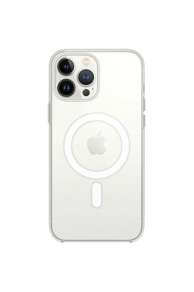 OEM Apple iPhone 15 Pro Max Case Magneticsafe Transparent Silicone - Transparent