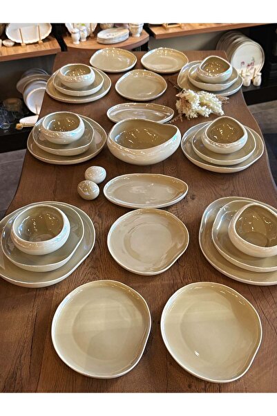 şirineşyalarım Planet Pearl 6 Kişilik 29 Parça Porselen Yemek Takımı