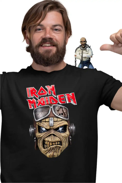 OEM Ανδρικό μπλουζάκι Iron Maiden Biker Heavy Metal