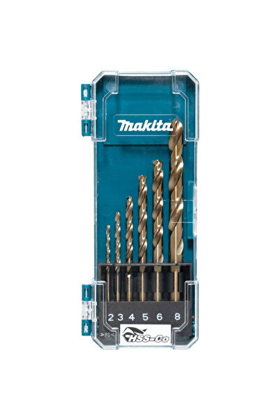 Makita Set burghie, HSS-Co, 6 buc.