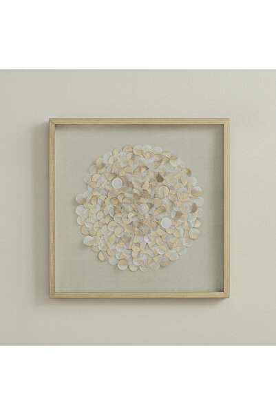 Home Box Umber Olivia Luxe Shell Shadow Box with PS Frame - 60x60 cm