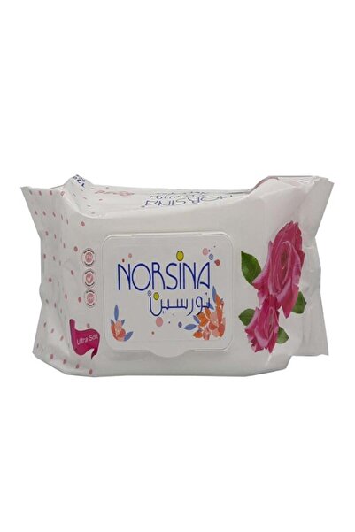Norsina مناديل مبللة بالورد من نورسين - 120 منديل