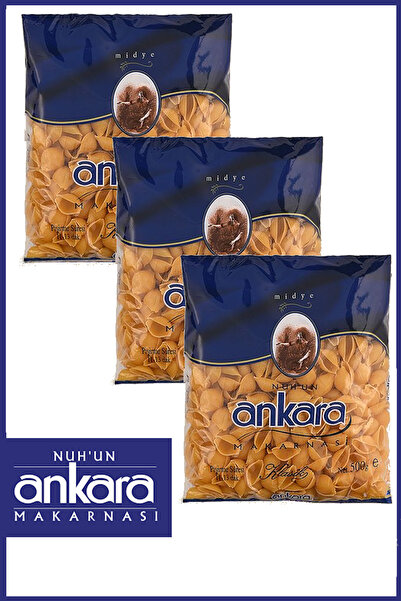 Nuh'un Ankara Midye Makarna 500 gr x 3 Adet
