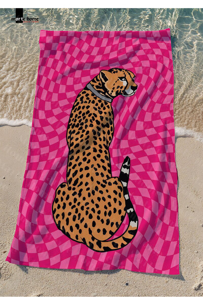 Marte Home Colorful Printed Beach Towel - 75X150 cm