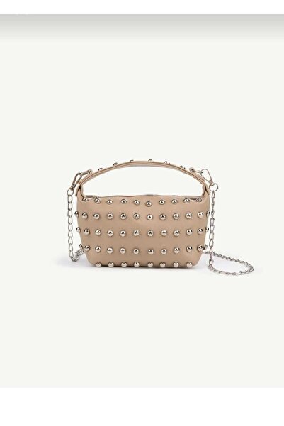 ÖZÜM ÇANTA Women's Mini Size Staple Detailed Chain Strap Handbag and Shoulder...