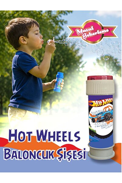 Masal Şekerleme HotWheels Temalı Köpük Baloncuk Oyuncağı Bubble Gun | Parti H...