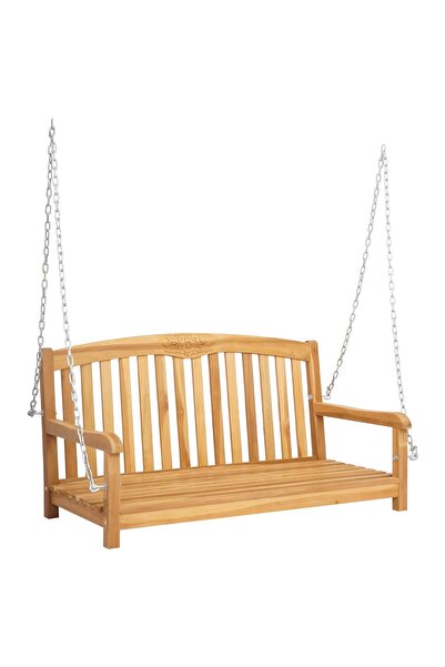 vidaxl Bancă swinging 114 x 61 x 61,5 cm Lemn solid de tec