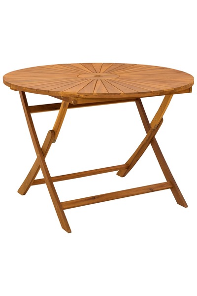 vidaxl Folding garden table Ø110 x 75 cm