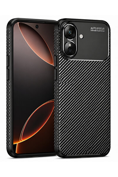 UnDePlus Xiaomi Poco X8 Pro Kılıf Karbon Silikon Case