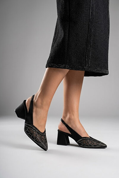Solly 518 Mg Black Evening Dress Heeled Women's Shoes