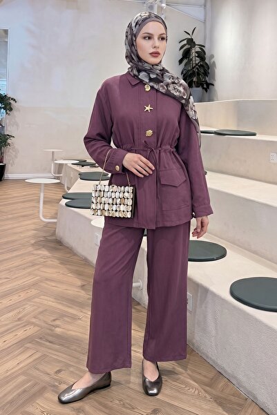 InStyle Dusty Rose Set with Tunnel Arched Trousers